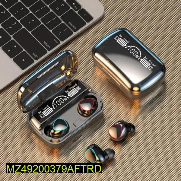 M10 Digital Display Case Earbuds, Black M10 Digital Display Case Earbuds, Black