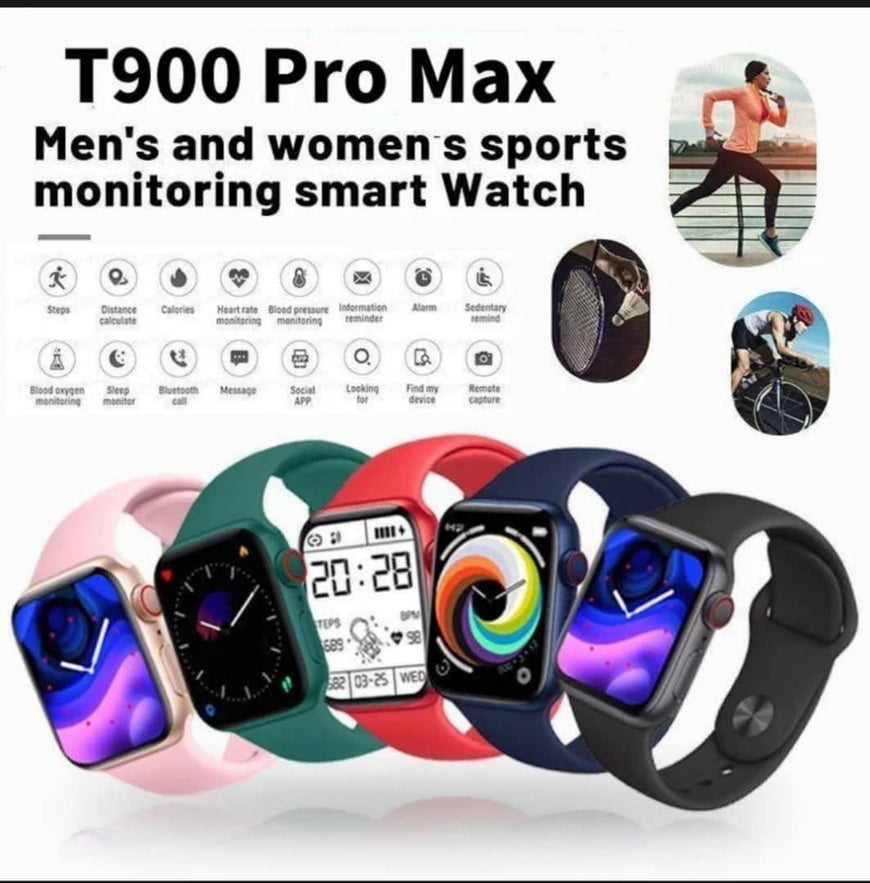 Stylish Smart Watch - 1 Pcs in Black, Red, and White